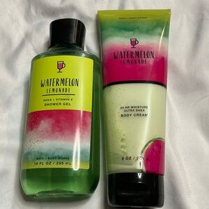 Watermelon Lemonade shower gel and body cream